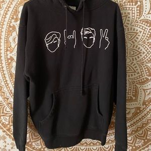 Black Dolan Twins hooded sweatshirt